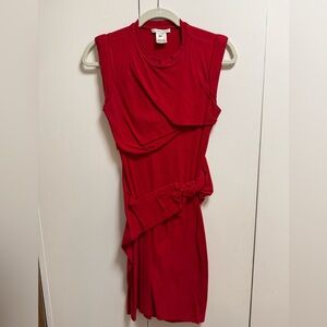 Carven Sleeveless Red Dress